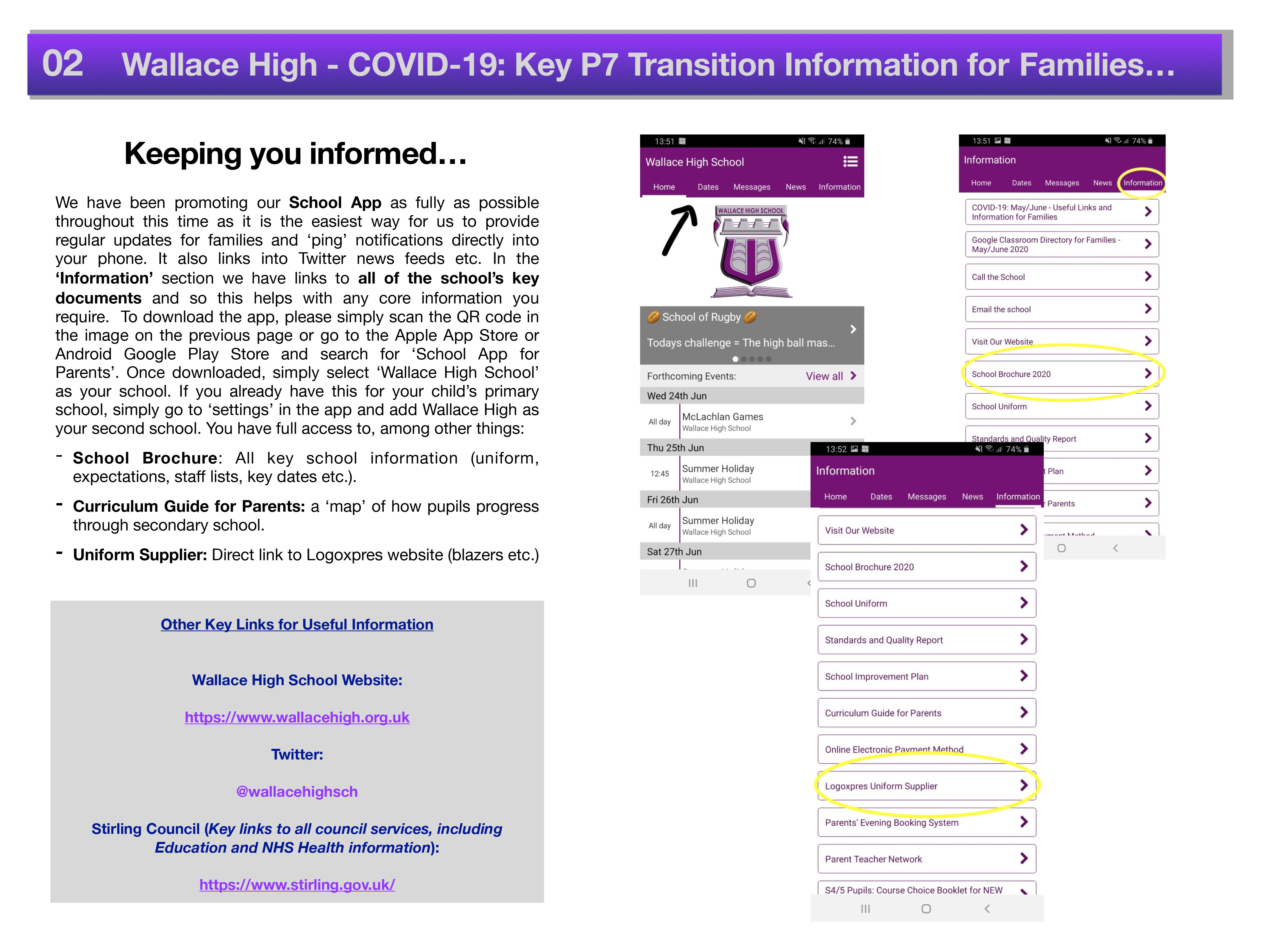 Covid 19 Primary Transition Parental Information 2020 2