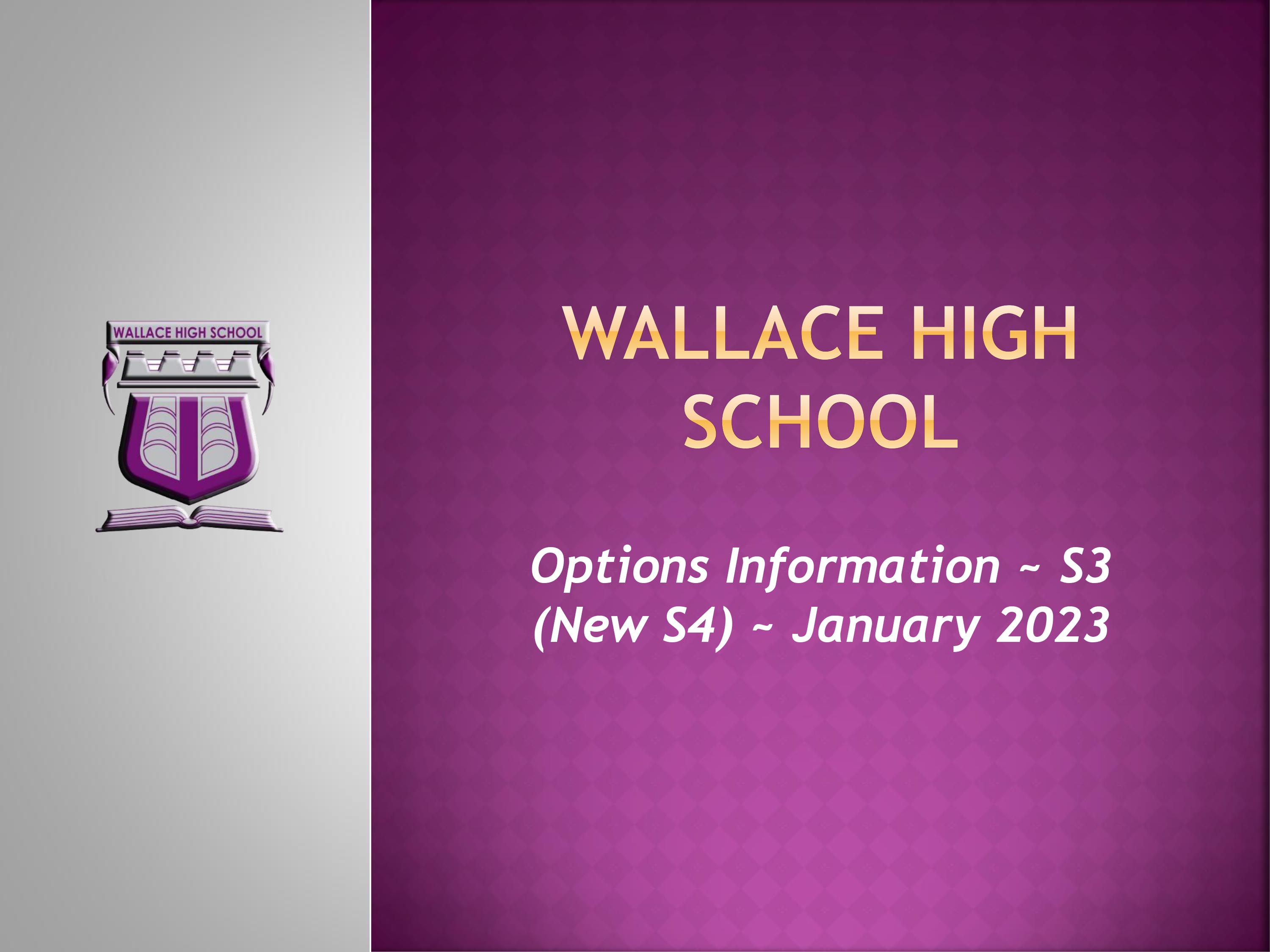 S3 New S4 Options Information Presentation January 2023 1