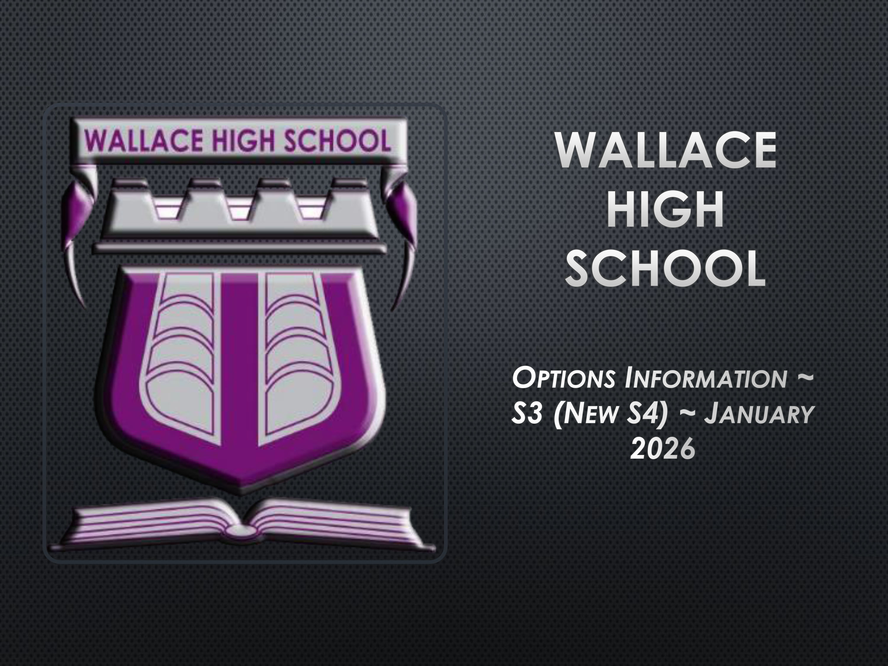 S3 New S4 Options Information Presentation January 2026 1